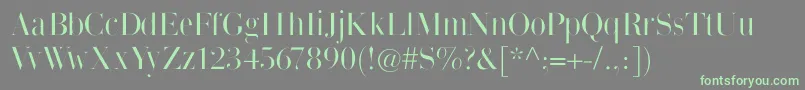 Thinmangiambattista Font – Green Fonts on Gray Background