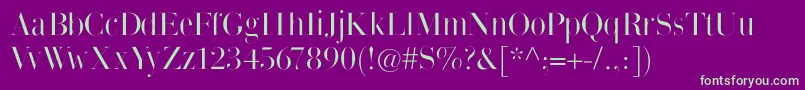 Thinmangiambattista Font – Green Fonts on Purple Background