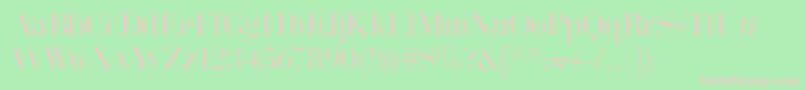 Thinmangiambattista Font – Pink Fonts on Green Background