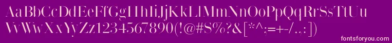 Thinmangiambattista Font – Pink Fonts on Purple Background