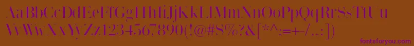 Thinmangiambattista Font – Purple Fonts on Brown Background