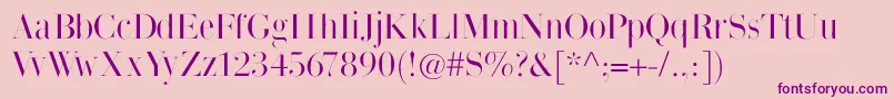 Thinmangiambattista Font – Purple Fonts on Pink Background