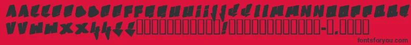 Bboy Font – Black Fonts on Red Background