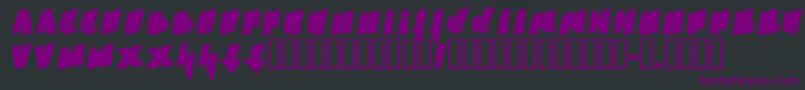 Шрифт Bboy – фиолетовые шрифты на чёрном фоне