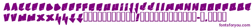 Шрифт Bboy – фиолетовые шрифты