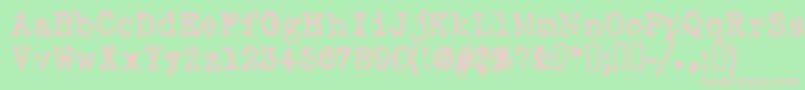 Lovelt Font – Pink Fonts on Green Background