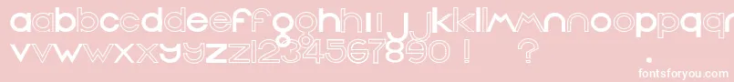 Warren1 Font – White Fonts on Pink Background