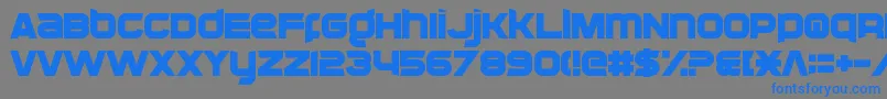 Fonte CassiusGarrod – fontes azuis em um fundo cinza