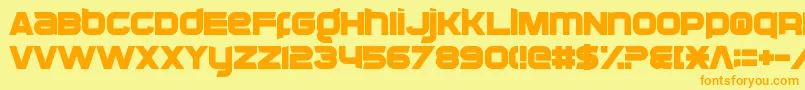 CassiusGarrod Font – Orange Fonts on Yellow Background