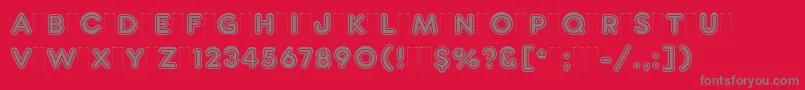 Подробнее о шрифте FrankfurterInlinePlain Шрифт FrankfurterInlinePlain – серые шрифты на красном фоне