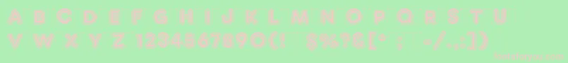 FrankfurterInlinePlain Font – Pink Fonts on Green Background