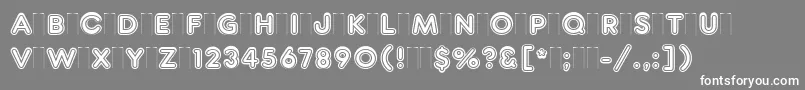 FrankfurterInlinePlain Font – White Fonts on Gray Background