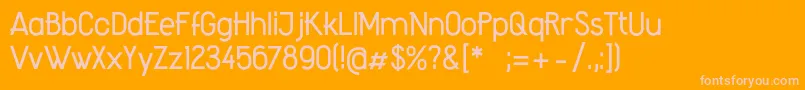 AmateurRegular Font – Pink Fonts on Orange Background