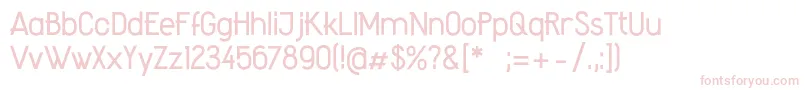 AmateurRegular Font – Pink Fonts on White Background