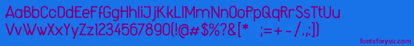 AmateurRegular Font – Purple Fonts on Blue Background