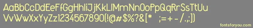 AmateurRegular Font – Yellow Fonts on Gray Background