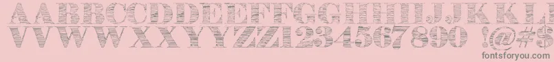 Stonestoryebo Font – Gray Fonts on Pink Background