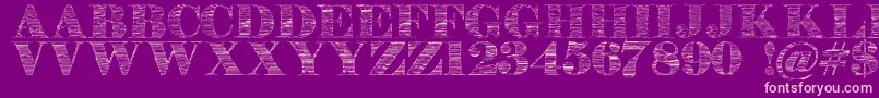 Stonestoryebo Font – Pink Fonts on Purple Background