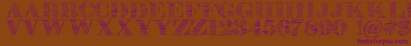 Stonestoryebo Font – Purple Fonts on Brown Background