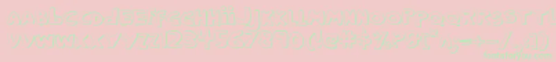 CrappityCrapCrap3D Font – Green Fonts on Pink Background