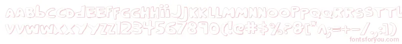 CrappityCrapCrap3D Font – Pink Fonts on White Background