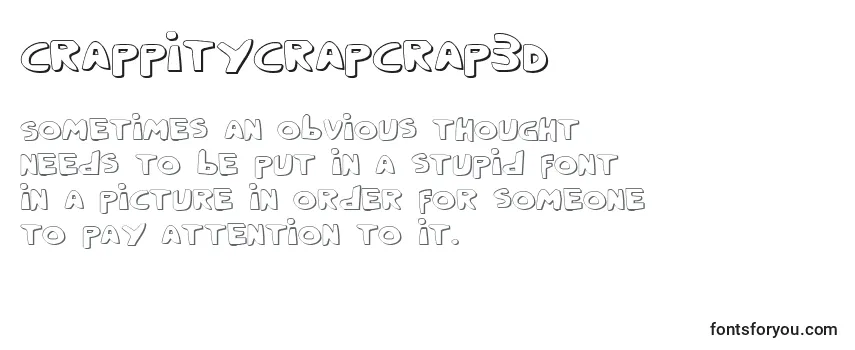 CrappityCrapCrap3D Font