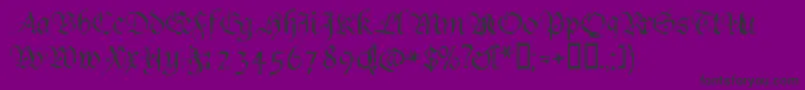 Crumble ffy-Schriftart – Schwarze Schriften auf violettem Hintergrund