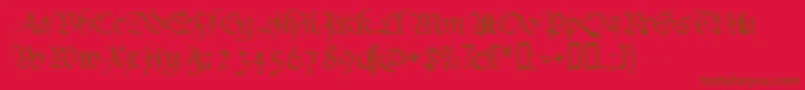 Crumble ffy Font – Brown Fonts on Red Background