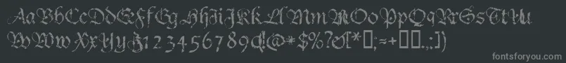 Шрифт Crumble ffy – серые шрифты на чёрном фоне