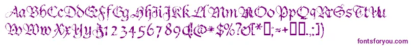 Crumble ffy-fontti – violetit fontit