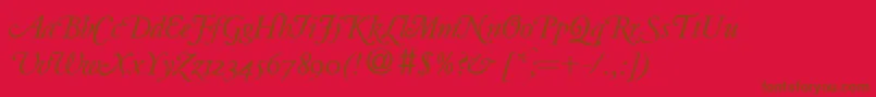Подробнее о шрифте ClassicgaramondswashRegularitalicDb Шрифт ClassicgaramondswashRegularitalicDb – коричневые шрифты на красном фоне