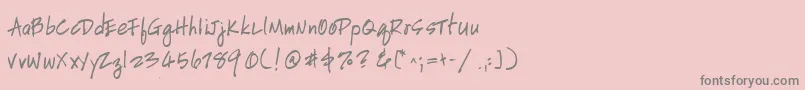 Подробнее о шрифте HandscriptuprightBold Шрифт HandscriptuprightBold – серые шрифты на розовом фоне