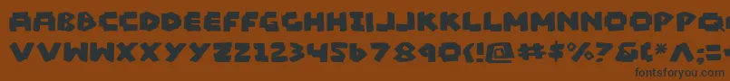 Weitere Informationen zur MadMarker-Schriftart MadMarker-Schriftart – Schwarze Schriften auf braunem Hintergrund