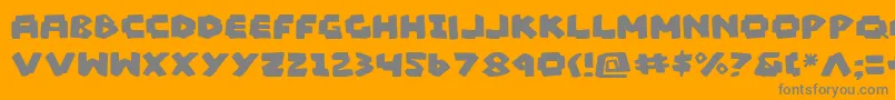 MadMarkerフォントについての詳細 フォントMadMarker – オレンジの背景に灰色の文字