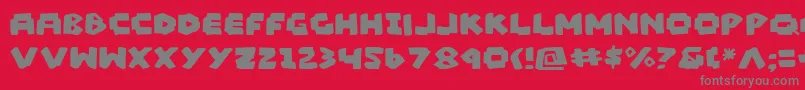 MadMarker Font – Gray Fonts on Red Background