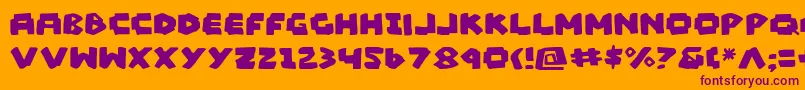 MadMarker Font – Purple Fonts on Orange Background