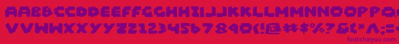 MadMarker Font – Purple Fonts on Red Background