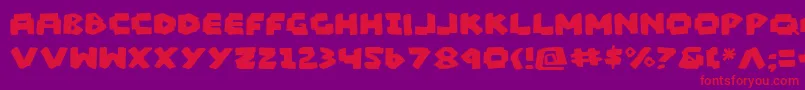MadMarker-Schriftart – Rote Schriften auf violettem Hintergrund