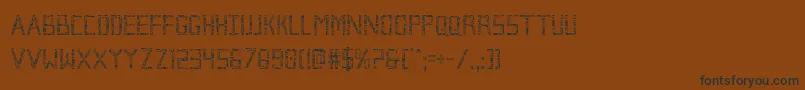 Brokencyborgcond Font – Black Fonts on Brown Background