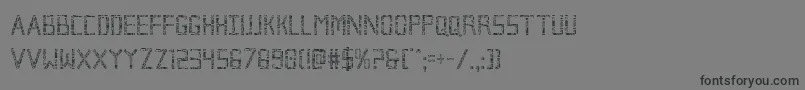 フォントBrokencyborgcond – 黒い文字の灰色の背景