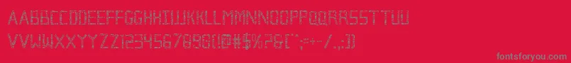 fuente Brokencyborgcond – Fuentes Grises Sobre Fondo Rojo