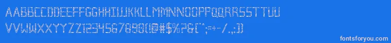 En savoir plus sur la police Brokencyborgcond Police Brokencyborgcond – polices roses sur fond bleu