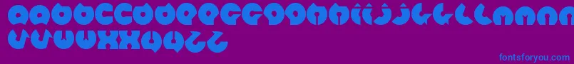 Mohr Font – Blue Fonts on Purple Background