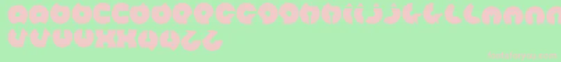 Mohr Font – Pink Fonts on Green Background