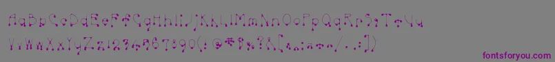 Skinnydrip Font – Purple Fonts on Gray Background