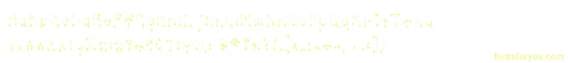 Skinnydrip-Schriftart – Gelbe Schriften