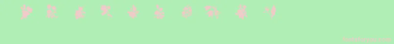 SubiktotwoBeta Font – Pink Fonts on Green Background