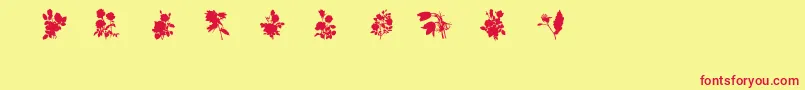 SubiktotwoBeta Font – Red Fonts on Yellow Background