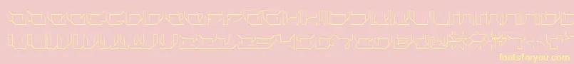 PluranonStroke Font – Yellow Fonts on Pink Background