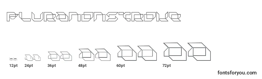 PluranonStroke Font Sizes